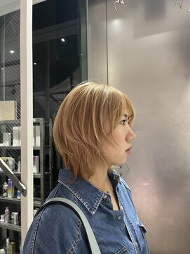 シェリ ヘアデザイン(CHERIE hair design) 福岡 ブリーチ ベージュ グレージュ ダブルカラー ハイライト