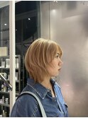 福岡 ブリーチ ベージュ グレージュ ダブルカラー ハイライト