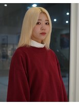 ハイブ 金沢(Hive)&nbsp;ブリーチのみブロンドヘア美肌カラーハイトーン韓国