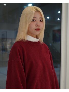 ハイブ 金沢(Hive) ブリーチのみブロンドヘア美肌カラーハイトーン韓国