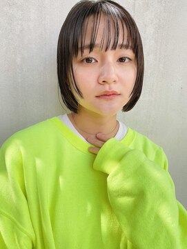 ミィ 表参道(mee.) 【mee.】 黒髪ボブミニボブショートパーマ