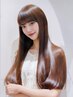 垢抜け髪質改善&極上ケア★オイルストレート+カットカラー最高峰キャビアTR