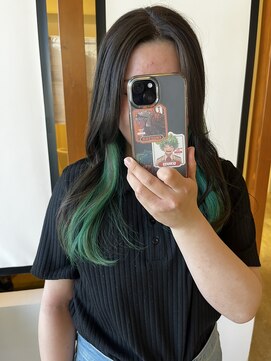 サラビューティーサイト 志免店(SARA Beauty Sight) 【あんstyle】推しカラーでインナーグリーン！