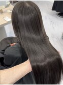 縮毛もカラーも一緒にしたい人向け!美髪矯正×艶カラー