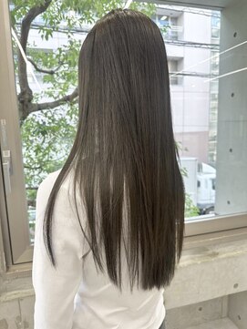 ディジョン 自由ヶ丘(Dijon) 韓国顔まわりレイヤーカットグレージュオリーブベージュブラウン