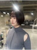 ショートボブ/パープルブラウン[新潟駅/万代]