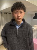刈り上げマッシュ×波巻きスパイラル