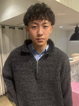 トーナイリーム 放出店(TONAI Rem) 刈り上げマッシュ×波巻きスパイラル