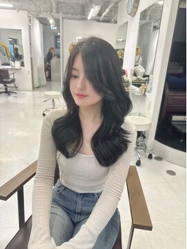 ハピネス 梅田茶屋町店(HAPPINESS) 韓国ヘア/レイヤー/顔周りカット/ブリーチなし/グレージュ