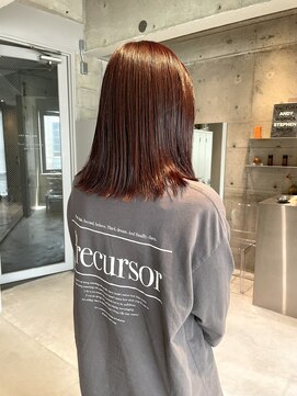 アイデンアンドティティ(IDEN AND TITY) ｛kando hair｝ピンク/レッド/ボルドー/ミディアム/ストレート