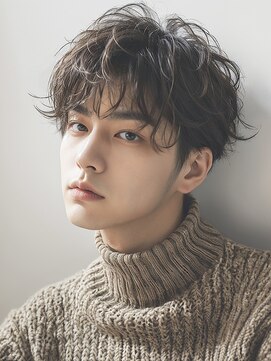 デューヘアー(due hair) シャドウパーマ　ニュアンスパーマ　刈り上げショート　韓国風