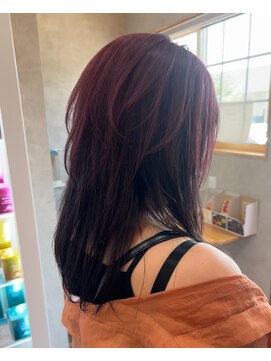 ロータス(LOTUS) アンブレラカラーウルフカット