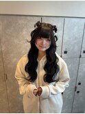 心斎橋×プルエクステ×ヘアセット×黒髪