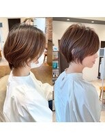 バンプ ギンザ(BUMP GINZA)&nbsp;30代40代50代白髪ぼかし髪型白髪染め面長細目ハイライト伊