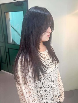 ミディアムヘア/暗めカラー/グランマッシュ/北九州/小倉