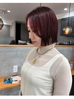ラッキーヘア 加古川(Lucky Hair)&nbsp;ボルドールビー×ぱつっとボブ【シン】【ラッキーヘア加古川】