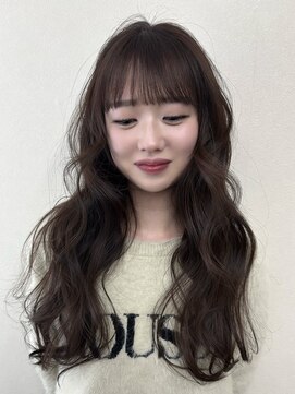 コルク バイ マグ 松本駅前(COLK by Mag) 冬に人気◎ブリーチなしミルクティーブラウン×顔周りレイヤー