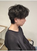 MEN’S HAIR/波巻きツイストスパイラル/リバースセンターパート