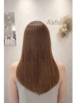 アスフィーダ(A'sfida)&nbsp;髪質改善/デザインカラー/レイヤーカット/オリーブベージュ