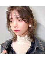 パッセージ ダブリュー 八幡山(hair make passage .w) インナーカラー×ウルフカット