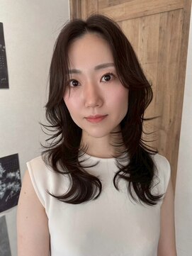 エトワ 中央店(etoi) 大分ハッシュカット胸上鎖骨下ミディアムレイヤースタイルかるめ
