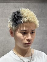 バーバーハウス ラヴィ 阿佐ヶ谷店(Barber House Lavie)&nbsp;ナチュラルショート×ブリーチ2回