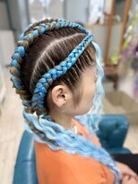 マーメイドヘアー(mermaid hair) フルコーンロウボヘミアンブレイズ