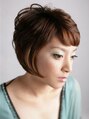 ヘアーズ ラブリージョブリー(hair's Lovely Jubbly) トップにふんわり感を出した前下がりボブ　日本女性の骨格に最適