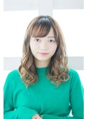 ゆるかわいいミディアムスタイル[横浜美容室30代40代50代]