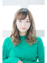 マーブルズ 横浜店(marbles)&nbsp;ゆるかわいいミディアムスタイル[横浜美容室30代40代50代]