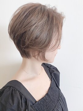 ラ ブレス なんばスカイオ(LaBless) 春夏大人かわいい小顔耳かけショートボブ30代40代50代