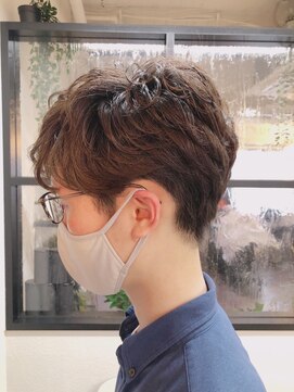 ニット 銀座(knit) メンズカット+くせ毛風質感パーマ[銀座一丁目/有楽町駅/京橋駅]