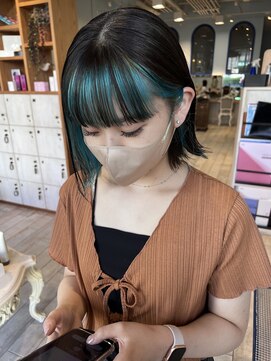 ロコ 門前仲町店(Loco by neolive) サマーブルーインナーカラー