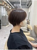 Lond.海気丸っこショート マッシュショート シースルーバング