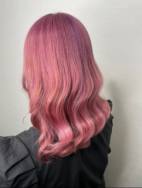 ブリーチ1回で作る ＃桜ピンク ＃チェリーピンク：L180787809