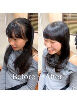 はんなり 行徳 ワイドバンク×レイヤーロングカット☆美髪トリートメント