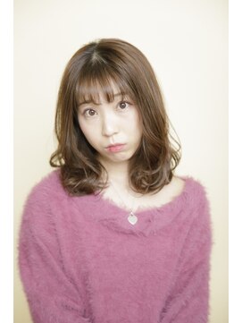 ルルディ バイ アフロディーテ銀座(luludi by APHRODITE) 黒髪/グレーベージュ/レイヤーロング/前髪パーマ/銀座