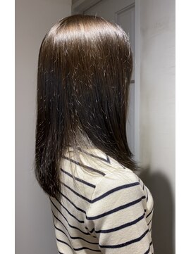 エニィ 池袋西口(Any) 黒髪/グレーベージュ/レイヤーロング/前髪パーマ/池袋/22