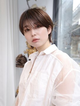 エムスラッシュ アヴェダ 自由が丘(M.SLASH AVEDA) 透けバング/こなれ感/ショートウルフ/ダークアッシュ/自由が丘