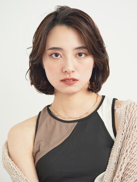 ルクスドレ 新宿(Luxe doree') ★ぱっつんボブ/顔まわり/菱形ボブ/ココアベージュ[新宿]