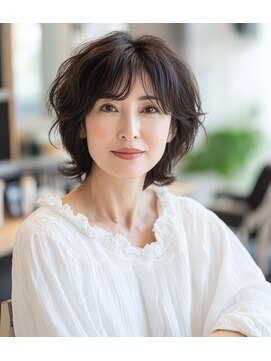 ラクレール 五香 ミディアムスタイル【松戸#五香#白髪染め#カラー専門店】