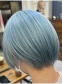 水色ショート