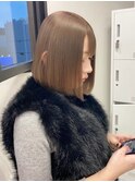 11075ミルクティーベージュ髪質改善ストレートマロンベージュ