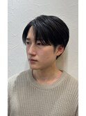 センターパートマッシュ