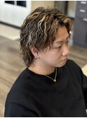 メンズツイストスパイラル×メッシュ(ハイライト)