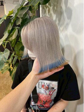 メリー オオサカ(Merly Osaka) blueとorangeの裾カラー