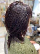モア ヘアデザイン バイ オリジンズ つくばみどりの店(moA hair design by Origins)&nbsp;ミディアムウルフ