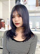 ベレーザ 渋谷(BELEZA)&nbsp;14028ブリーチ＆ダブルカラーウルフレイヤーニュアンスカラー