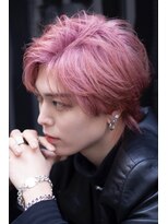 ユーフォリア 渋谷グランデ(Euphoria SHIBUYA GRANDE)&nbsp;ピンクベージュ×メンズ×ショート×動き×透明感