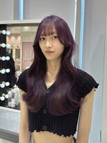 リー 梅田(Lee)&nbsp;miyuu/ラベンダー/ウェーブ巻き/韓国スタイル